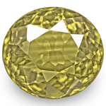 3.16-Carat VVS-Clarity Deep Yellow Green Oval Alexandrite (GIA)