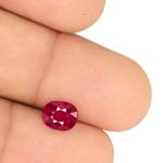 1.49-Carat Unheated Blood Red Ruby from Niassa Mines, Mozambique