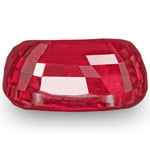 0.99-Carat Unheated Eye-Clean Cushion-Cut Ruby from Mozambique