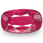 1.53-Carat Unheated Lustrous Intense Pinkish Red Mozambique Ruby