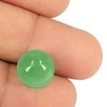 10.93-Carat 10mm Round Pastel Green Emerald from Colombia