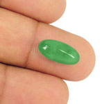 4.19-Carat Lively Intense Green Cabochon-Cut Colombian Emerald