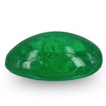 1.24-Carat Cabochon-Cut Royal Green Emerald from Zambia