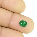 1.23-Carat Natural & Untreated Royal Green Emerald from Zambia