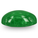 1.31-Carat Beautiful Royal Green Cabochon-Cut Zambian Emerald