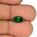 1.70-Carat Eye-Clean Dark Green Tsavorite Garnet from Kenya