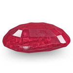 1.24-Carat IGI-Certified Unheated Oval-Cut Ruby from Burma