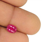 1.48-Carat Unheated Oval-Cut Pinkish Red Ruby from Mozambique