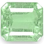 3.22-Carat Octagon-Cut Natural Light Green Emerald from Colombia