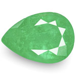 3.19-Carat Pear-Shaped Intense Green Emerald from Colombia