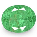 3.20-Carat Lively Green Oval-Cut Natural Emerald from Colombia