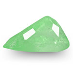 3.91-Carat Pear-Shaped Yellowish Green Emerald from Colombia