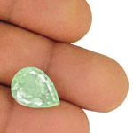 6.75-Carat Eye-Clean Light Bluish Green Emerald from Colombia