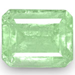 4.76-Carat Octagon-Cut Lustrous Bluish Green Colombian Emerald