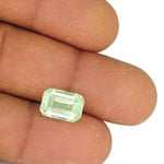 4.19-Carat Soft Bluish Green Octagon-Cut Colombian Emerald