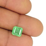 3.00-Carat Octagonal-Cut Medium Green Emerald from Colombia