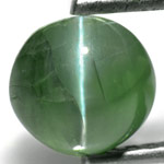 1.86-Carat Dark Green Round Alexandrite Cat's Eye (IGI)