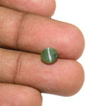 1.86-Carat Dark Green Round Alexandrite Cat's Eye (IGI)