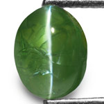 1.65-Carat Deep Green Alexandrite Cat's Eye from Orissa