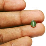 1.65-Carat Deep Green Alexandrite Cat's Eye from Orissa