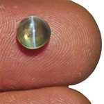 1.54-Carat Intense Green Alexandrite Cat's Eye from India