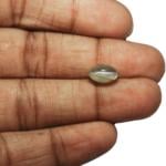 3.93-Carat Gorgeous Silver Grey Chrysoberyl Cat's Eye