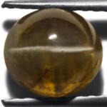 4.68-Carat Rare Honey-Green Chrysoberyl Cat's Eye