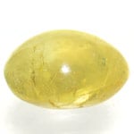 2.36-Carat Greenish Yellow AIGS-Certified Chrysoberyl Cat's Eye