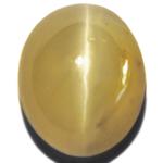 1.68-Carat Rare Yellow Chrysoberyl Cat's Eye (with 4-Ray Star)