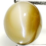 3.62-Carat Brownish Green Chrysoberyl Cat's Eye (AIGS)