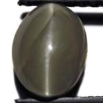 3.27-Carat Rare Greyish White Chrysoberyl Cat's Eye