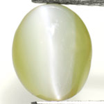 1.43-Carat Greyish Green AIGS-Certified Chrysoberyl Cat's Eye