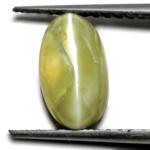 3.11-Carat Elegant Lemon Green Chrysoberyl Cat's Eye