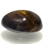 4.19-Carat Greenish Brownish Black Chrysoberyl Cat's Eye