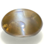 3.10-Carat Rare Honey Color Chrysoberyl Cat's Eye with Blue Eye