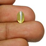 1.50-Carat Splendid Yellowish Green Chrysoberyl Cat's Eye