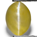 1.13-Carat Brownish Yellow Chrysoberyl Cat's Eye from Madagascar