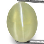 1.36-Carat VS-Clarity Soft Green Chrysoberyl Cat's Eye