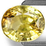 1.69-Carat Lustrous Vivid Yellowish Green Chrysoberyl