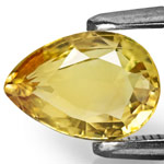 1.63-Carat Eye-Clean Pear-Shaped Deep Yellow Chrysoberyl