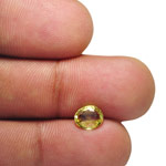 1.12-Carat Flawless Greenish Yellow Chrysoberyl from Sri Lanka