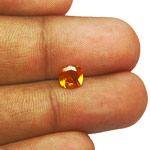 0.67-Carat Fiery Orange Clinohumite from Mahenge, Tanzania