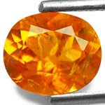 1.34-Carat Stunning Fiery Orange Clinohumite from Tanzania