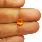 1.34-Carat Stunning Fiery Orange Clinohumite from Tanzania