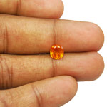 1.04-Carat Deep Orange Clinohumite from Mahenge, Tanzania