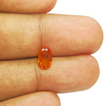 0.77-Carat Scintillating Deep Orange Tanzanian Clinohumite