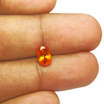 1.06-Carat Eye-Catching Dark Orange Clinohumite from Tanzania