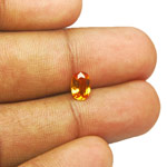 0.73-Carat Sparkling Vivid Orange Tanzanian Clinohumite