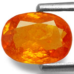 0.82-Carat Vibrant Oval Cut Clinohumite from Mahenge, Tanzania