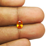 0.86-Carat Attractive Deep Orange Clinohumite from Tanzania